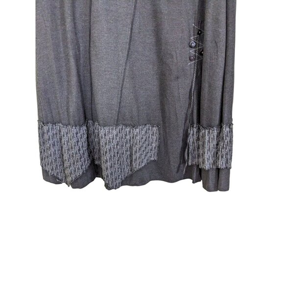 Dolcezza Midi Skirt Womens Medium Boho Art To Wear Artsy Gray Lagenlook Lined - Picture 4 of 6